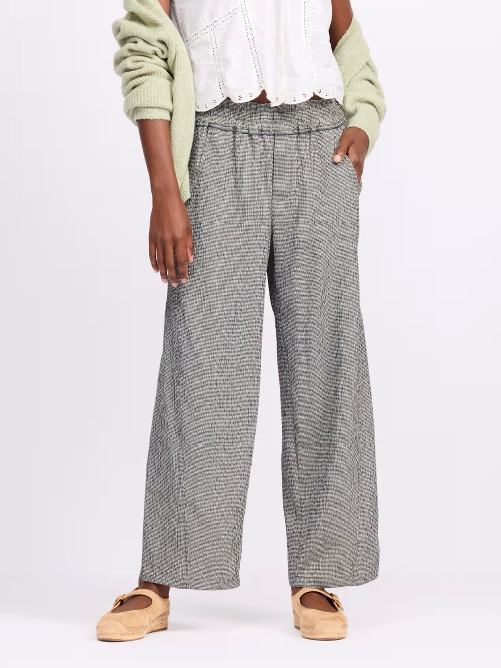 Democracy “Ab” Leisure Skyrise Relaxed Pant Adjustable Snap Hem Large Black NWT